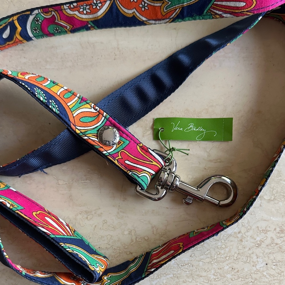 Vera Bradley Floral Dog Leash with Metal Clasp